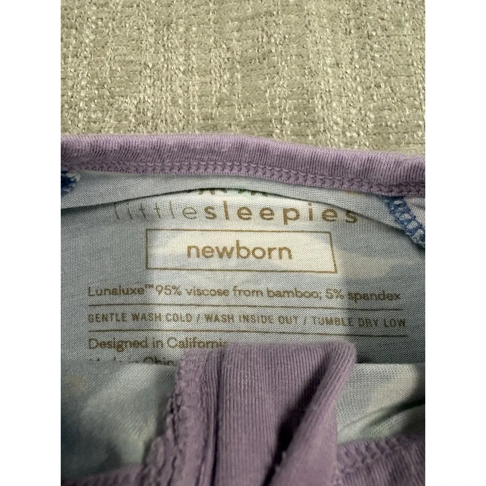 Little Sleepies Ice Princess Zippy Bamboo Pajama Size Newborn NB